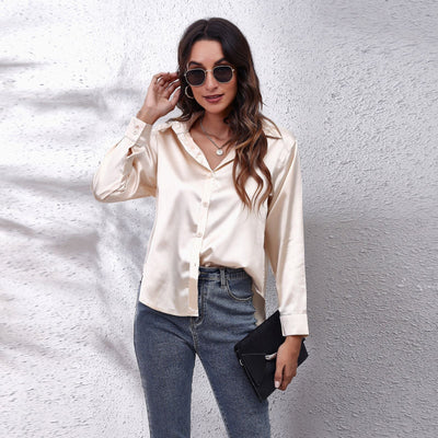 Sarina™ | Satin Chic Blouse