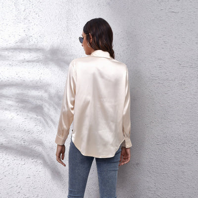 Sarina™ | Satin Chic Blouse