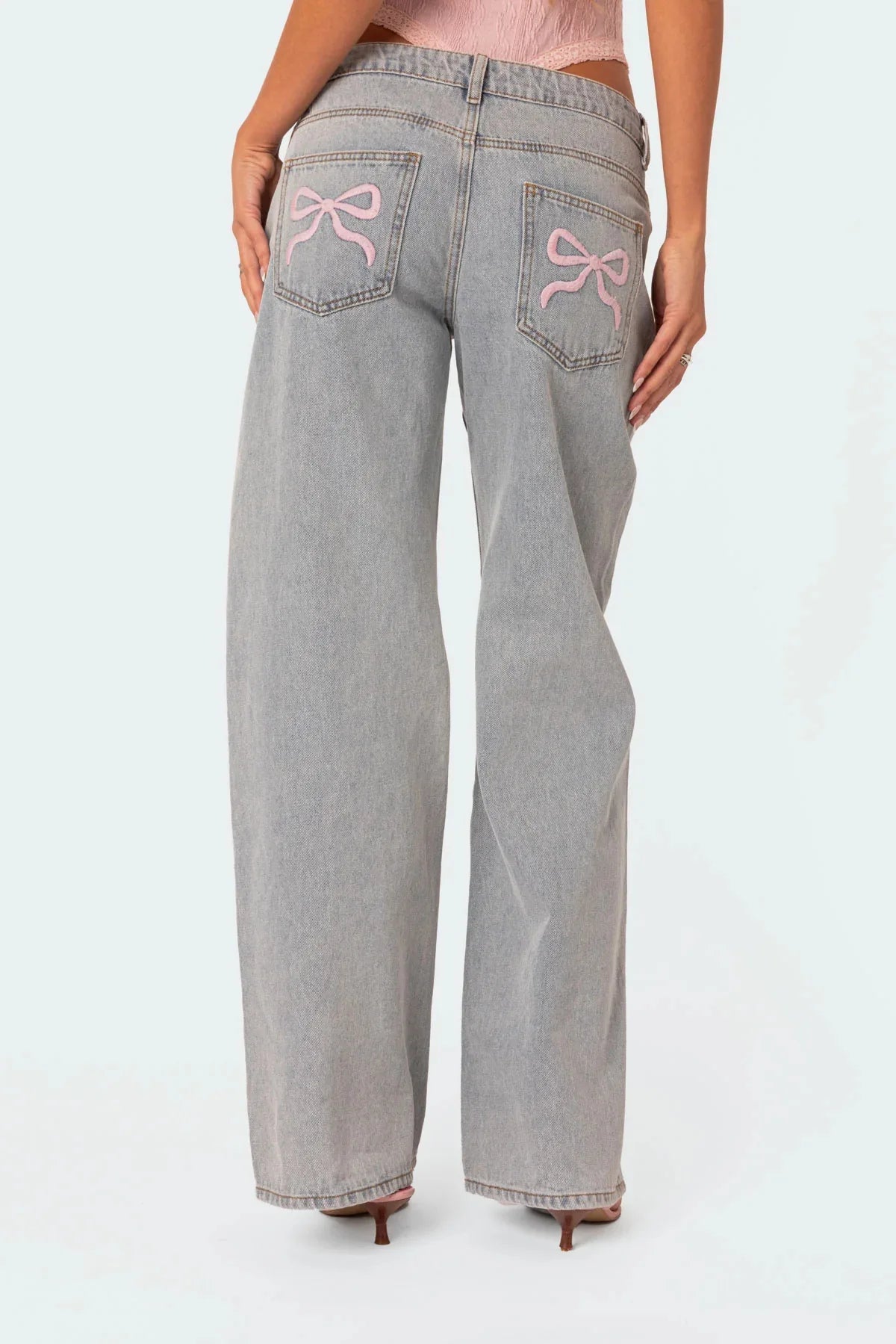 Olly™ | Bow Embroidered Jeans